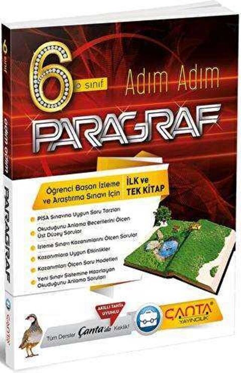 Çanta Yayınları 6. Sınıf Türkçe Adım Adım Paragraf Soru Bankası