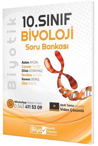 Biyotik Yayınları 10. Sınıf Biyoloji Soru Bankası