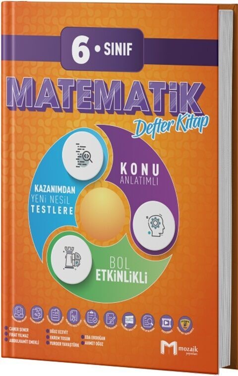 Mozaik Yayınları 6. Sınıf Matematik Defter Kitap