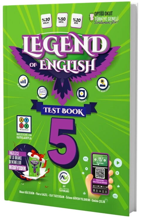 Av Yayınları 5. Sınıf Legend Of English Test Book