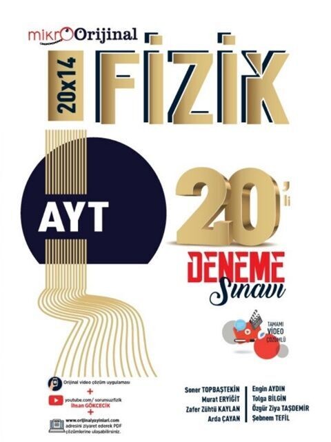 Orijinal Mikro AYT Fizik 20 lİ Deneme Sınavı