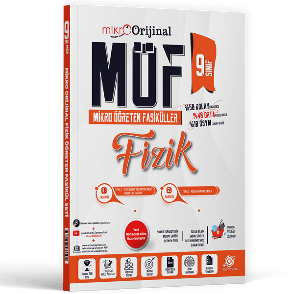 Orijinal Mikro 9. Sınıf Fizik MÖF Öğreten Fasiküller