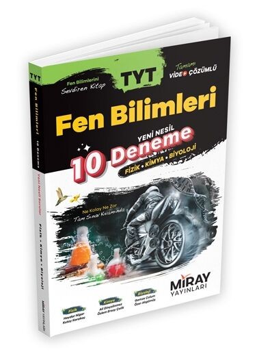 Miray Yayınları TYT Fen Bilimleri 10 Deneme