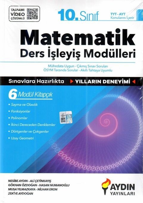 Aydın Yayınları 10. Sınıf Matematik Ders İşleyiş Modülleri