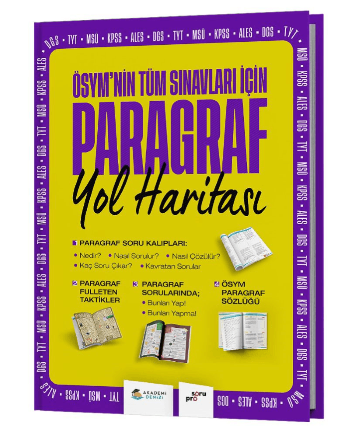 Akademi Denizi Yayınları ÖSYM nin Tüm Sınavları İçin Paragraf Yol Haritası