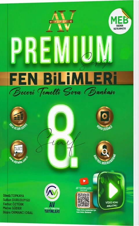 Av Yayınları 8. Sınıf Fen Bilimleri Premium Beceri Temelli Soru Bankası