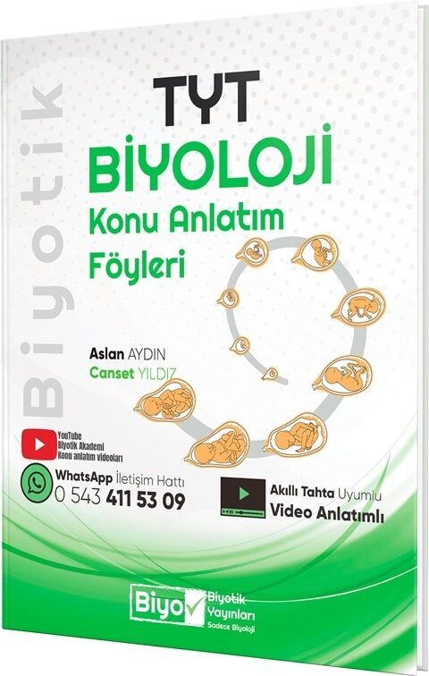 Biyotik Yayınları TYT Biyoloji Konu Anlatım Föyleri