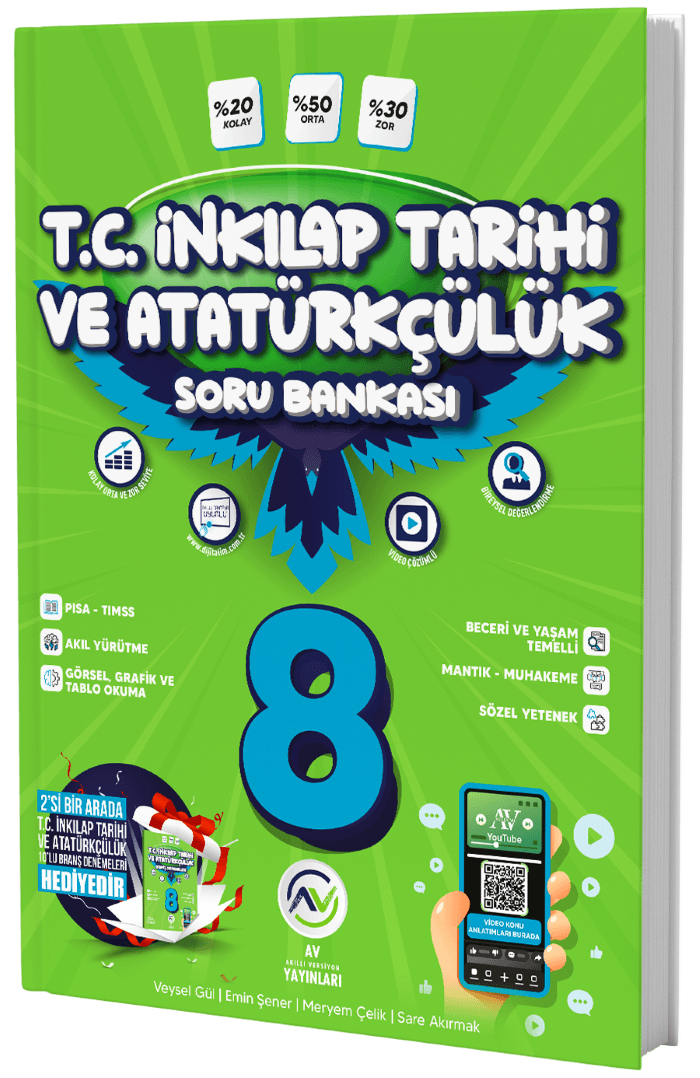 Av Yayınları 8. Sınıf İnkılap Tarihi ve Atatürkçülük Soru Bankası