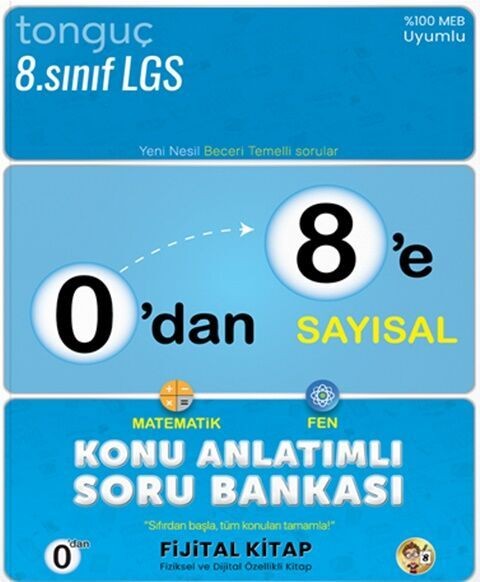 0`dan 8`e Sayısal Konu Anlatımlı Soru Bankası Tonguç Akademi