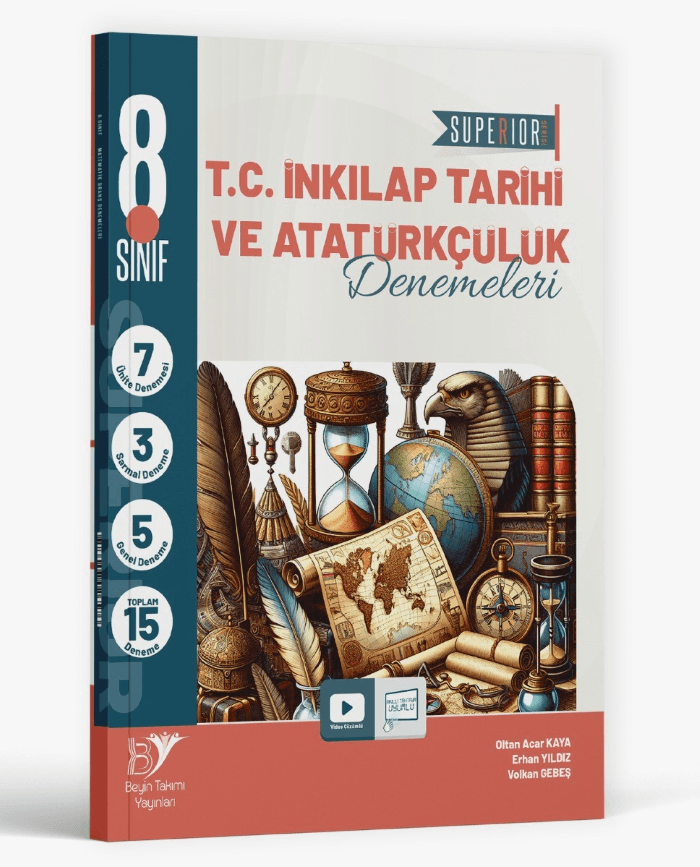 Beyin Takımı Yayınları 8. Sınıf LGS T.C. İnkılap Tarihi ve Atatürkçülük Superıor 15 li Deneme