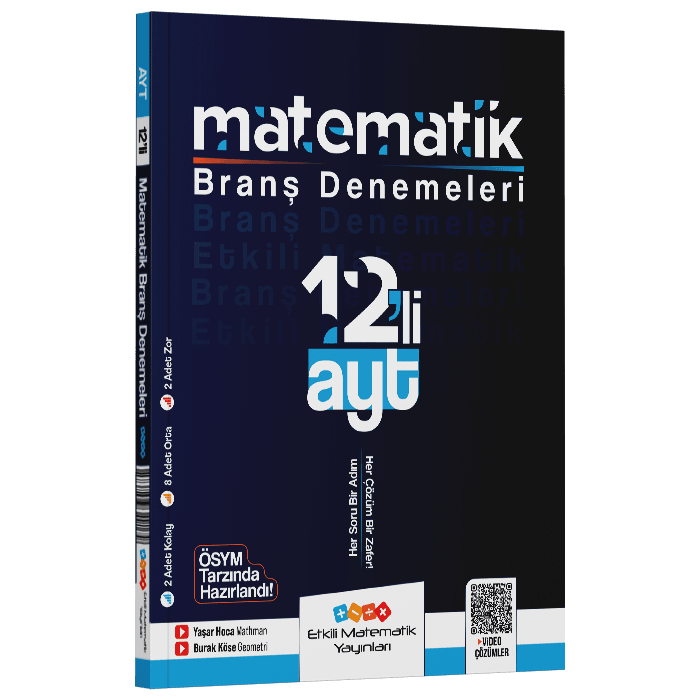 Etkili Matematik Yayınları AYT Matematik 12 li Branş Denemeleri