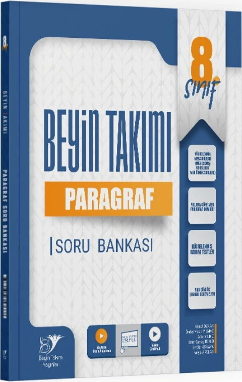 Beyin Takımı Yayınları 8. Sınıf Paragraf Soru Bankası