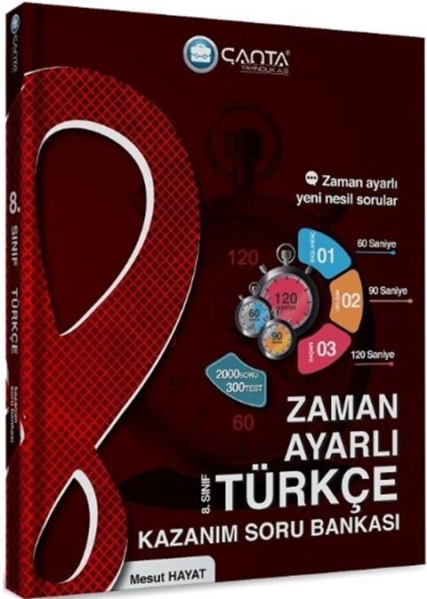 Çanta Yayınları 8. Sınıf Türkçe Zaman Ayarlı Kazanım Soru Bankası