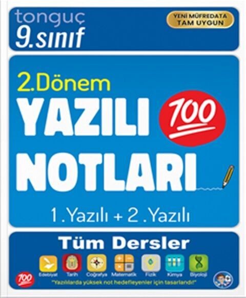9. Sınıf Yazılı Notları 2. Dönem 1 ve 2. Yazılı Tonguç Akademi