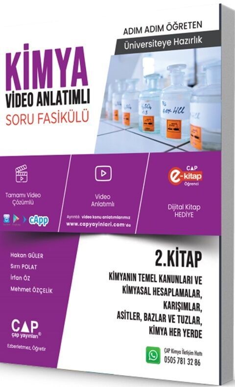 Çap Yayınları Kimya 2. Kitap Konu Anlatımlı Soru Bankası
