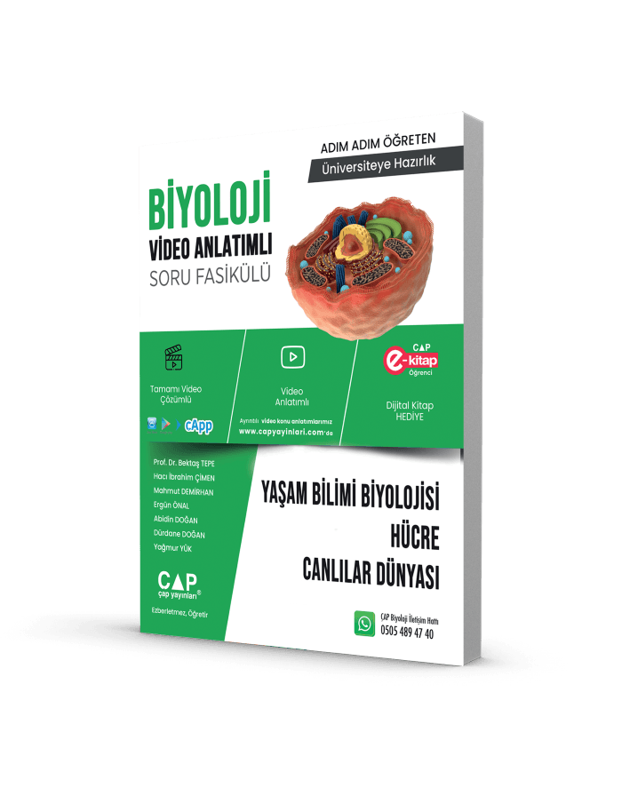 Çap Yayınları TYT AYT Biyoloji Yaşam Biyolojisi Soru Fasikülü