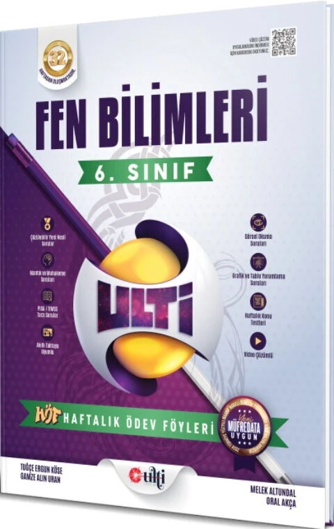 Ulti Yayınları 6. Sınıf Fen Bilimleri Haftalık Ödev Föyleri
