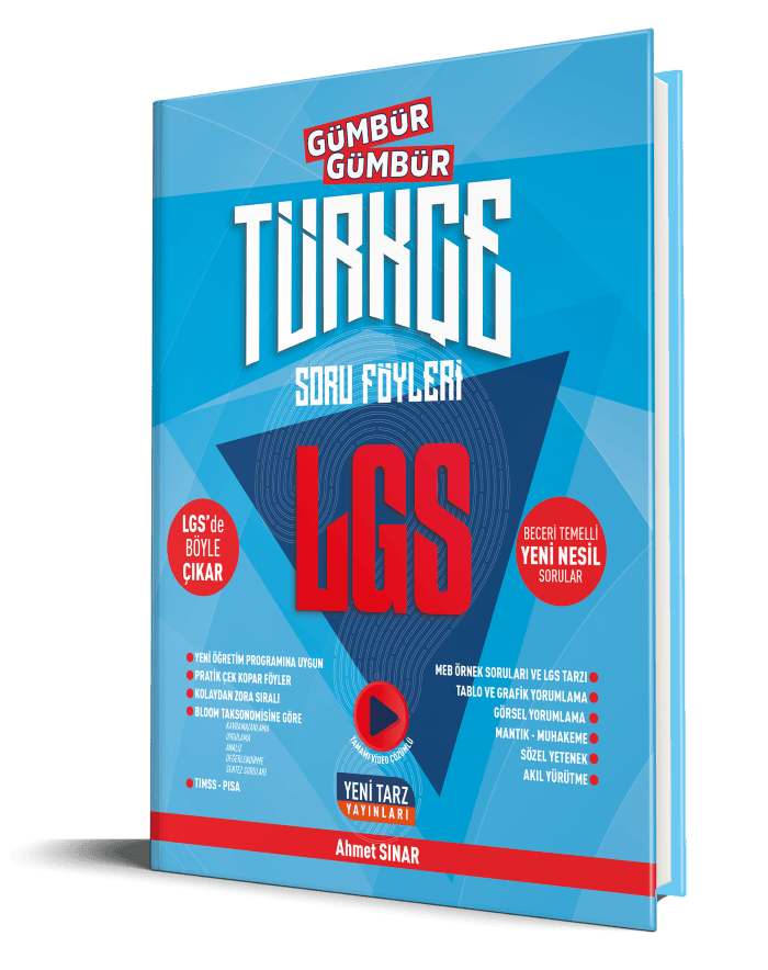 Yeni Tarz Yayınları 8.Sınıf LGS Türkçe Gümbür Gümbür Soru Föyleri