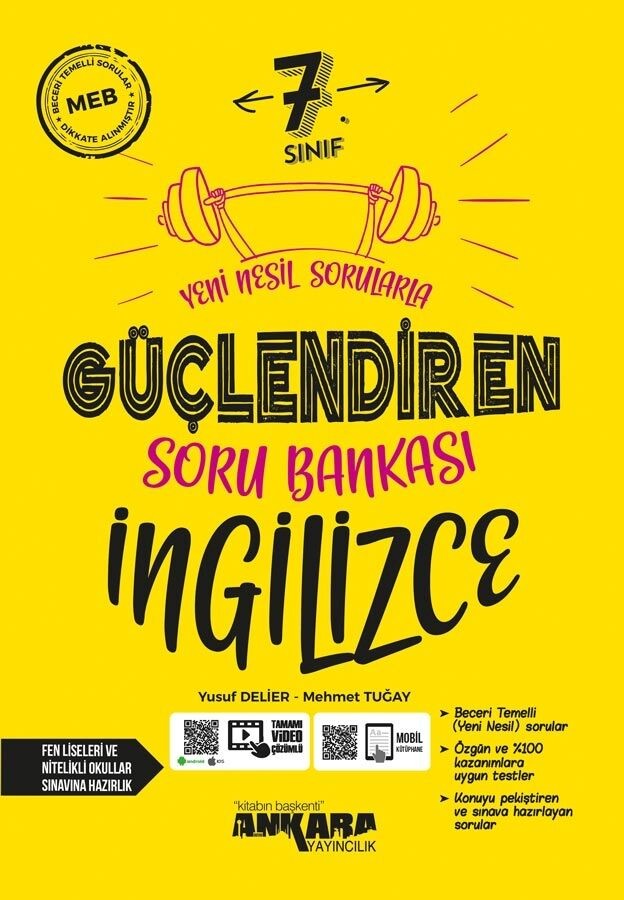 Ankara Yayıncılık 7. Sınıf Güçlendiren Soru Bankası - İngilizce