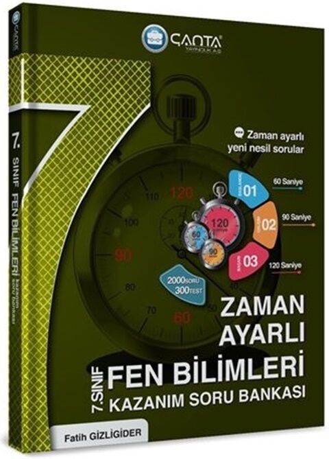 Çanta Yayınları 7. Sınıf Fen Bilimleri Zaman Ayarlı Kazanım Soru Bankası