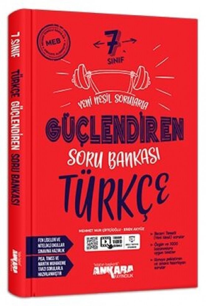 Ankara Yayıncılık 7. Sınıf Güçlendiren Soru Bankası - Türkçe