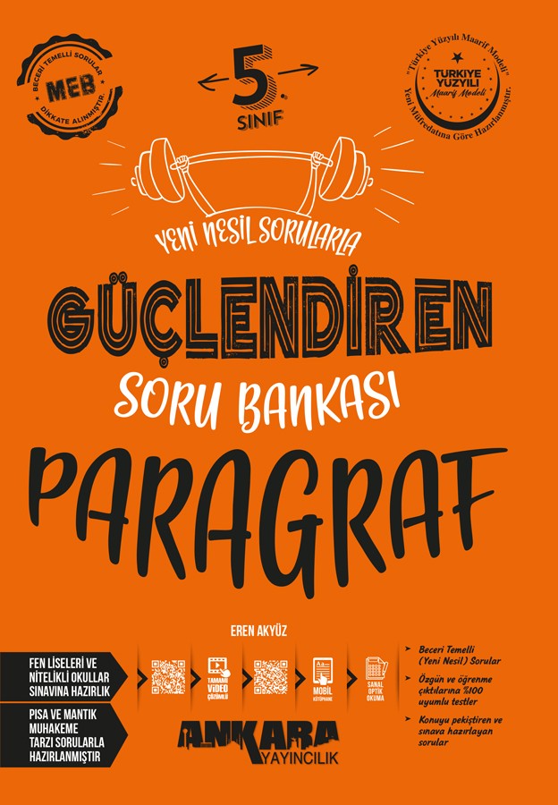 Ankara Yayıncılık 5. Sınıf Güçlendiren Soru Bankası - Paragraf