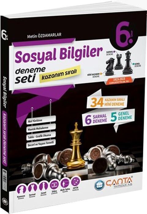 Çanta Yayınları 6. Sınıf Sosyal Bilgiler Kazanım Sıralı Deneme Seti