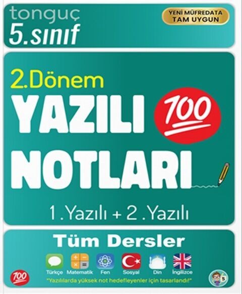 5. Sınıf Yazılı Notları 2. Dönem 1 ve 2. Yazılı Tonguç Akademi