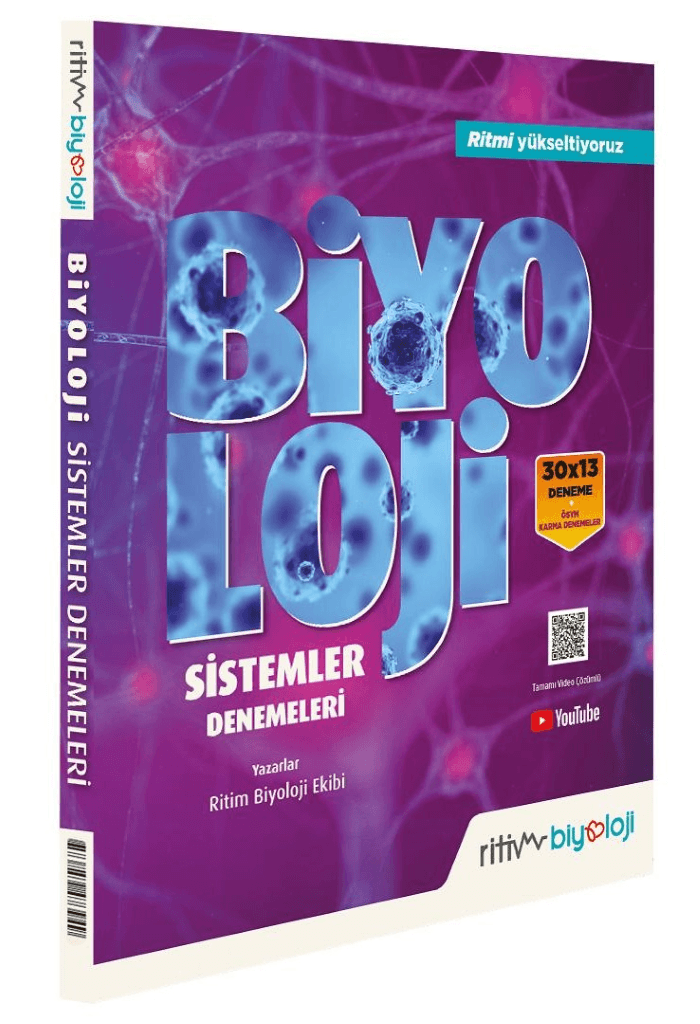 Ritim Yayınları AYT Biyoloji Sistemler 30 x 13 Deneme