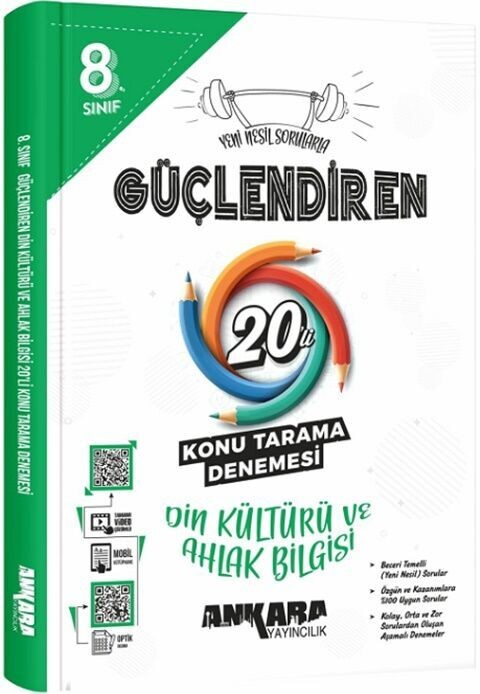 Ankara Yayıncılık 8. Sınıf Güçlendiren 20 li Branş Deneme - Din Kültürü ve Ahlak Bilgisi