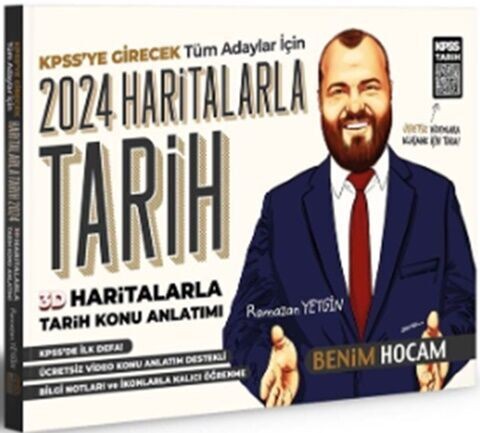 Benim Hocam Yayınları 2024 KPSS 3D Haritalarla Tarih Konu Anlatımlı