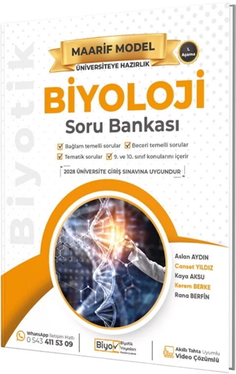 Biyotik Biyoloji Soru Bankası Maarif Model | Aska Kitap