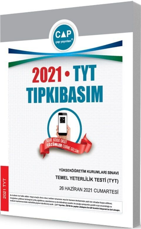 Çap Yayınları 2021 TYT Tıpkı Basım