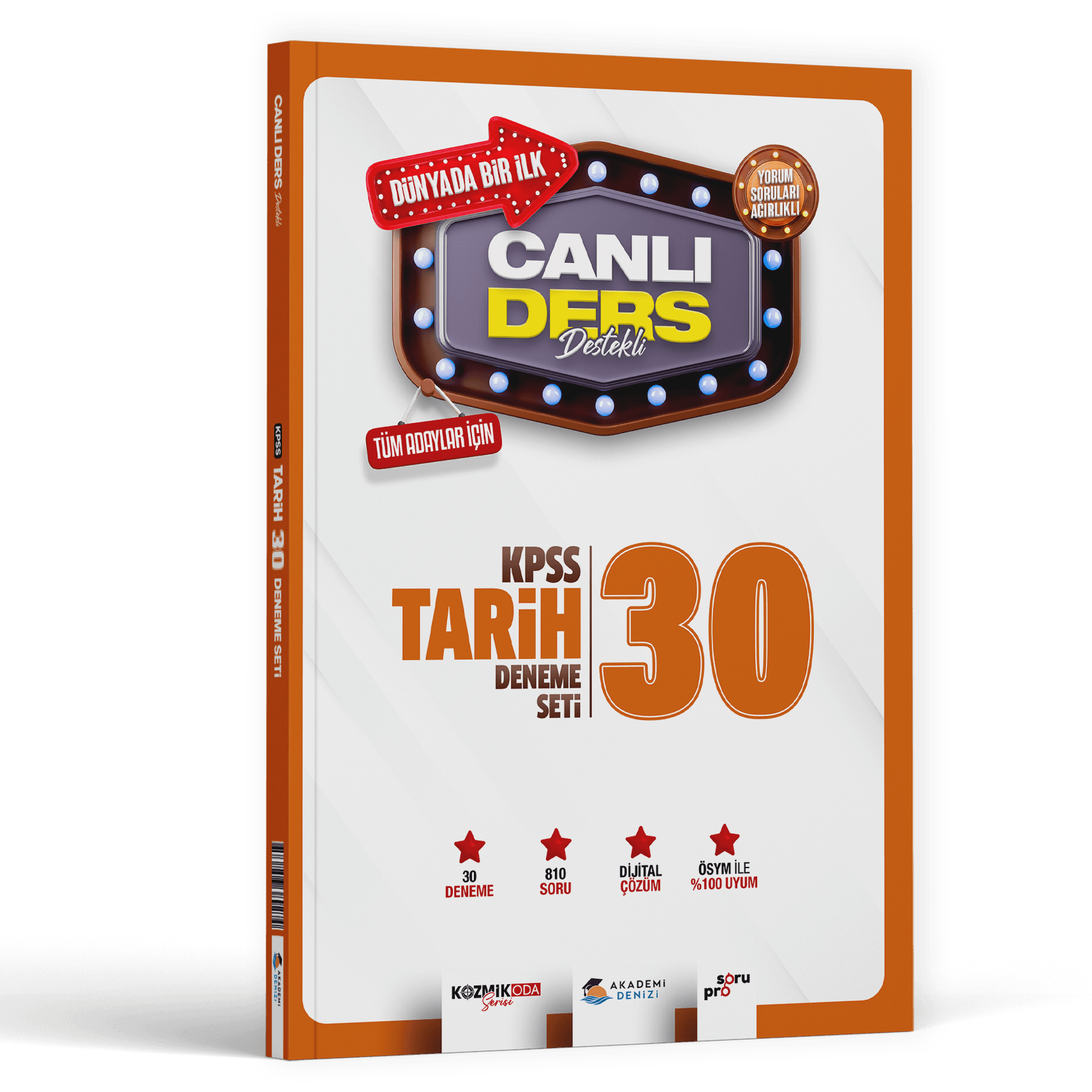 Akademi Denizi Yayınları KPSS Tarih Canlı Ders Süper 30 Deneme Seti