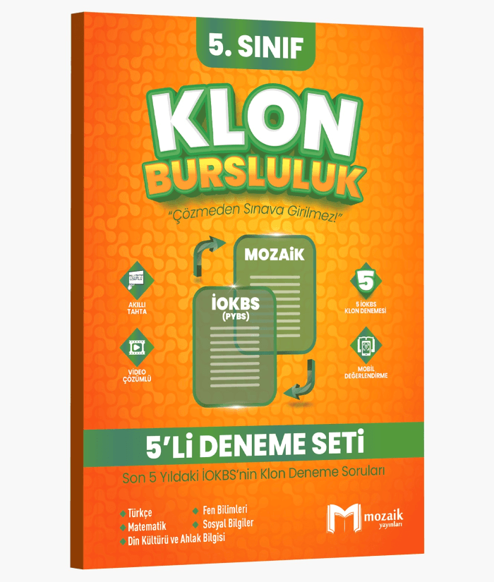 Mozaik Yayınları 5. Sınıf Klon 5 li Deneme Seti