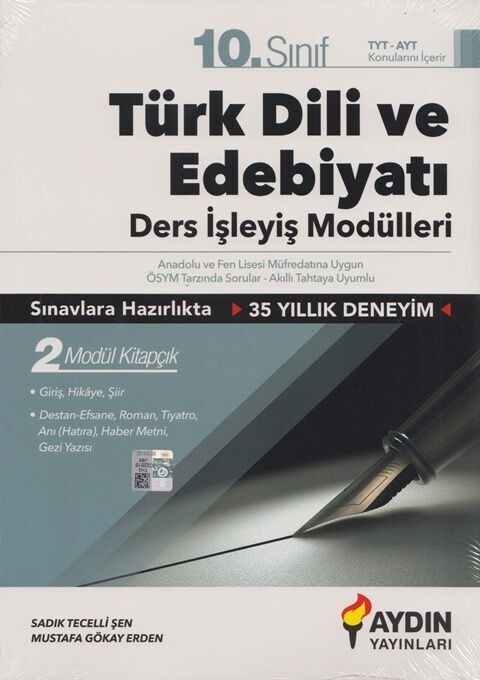 Aydın Yayınları 10. Sınıf Türk Dili ve Edebiyatı Ders İşleyiş Modülleri