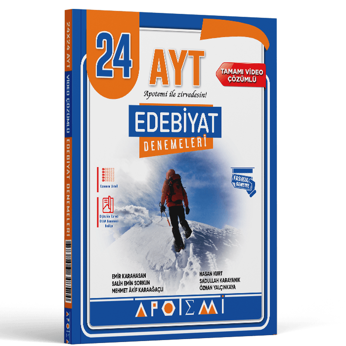 Apotemi Yayınları AYT Edebiyat 24 Çözümlü Deneme