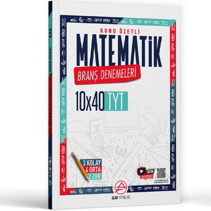 Alan Yayınları TYT Matematik Konu Özetli 10 x 40 Branş Denemeleri