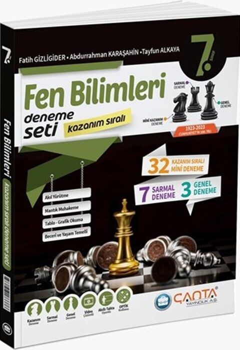 Çanta Yayınları 7. Sınıf Fen bilimleri Kazanım Sıralı Deneme Seti