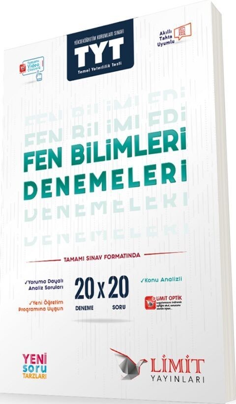 Limit Yayınları  Tyt 20 li Fen Bilimleri Denemeleri