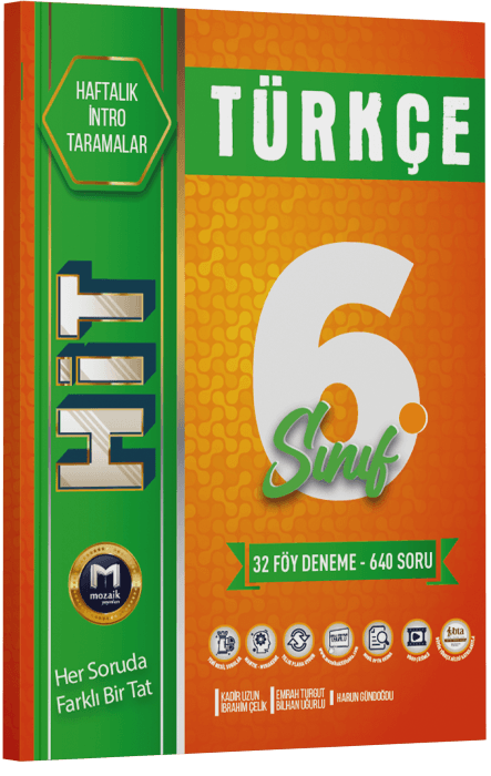 Mozaik Yayınları 6. Sınıf Türkçe HİT 32 Deneme