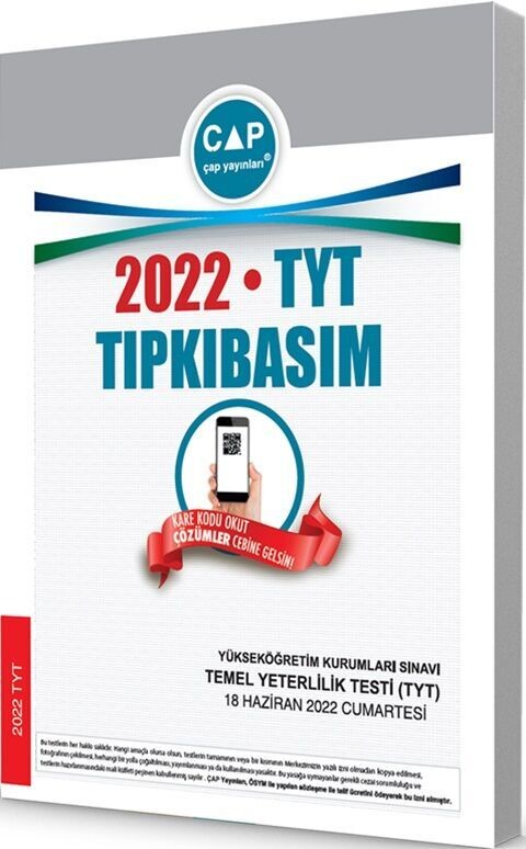 Çap Yayınları 2022 TYT Tıpkı Basım