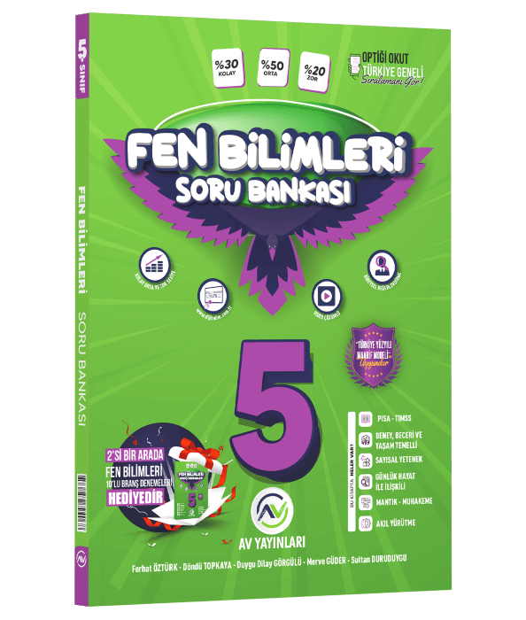 Av Yayınları 5. Sınıf Fen Bilimleri Soru Bankası