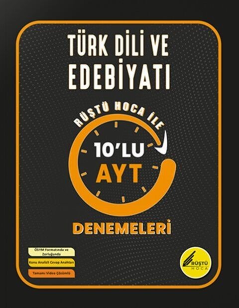 AYT Türk Dili ve Edebiyatı 10 lu Denemeleri Rüştü Hoca