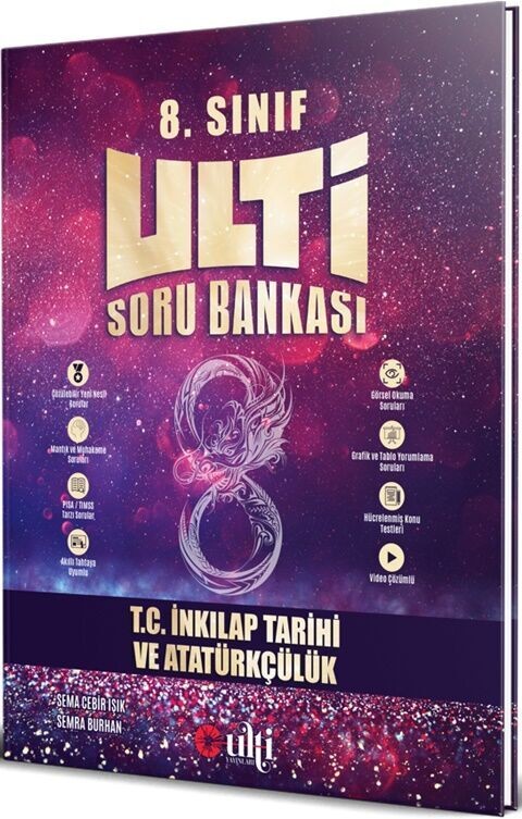Ulti Yayınları 8. Sınıf LGS T.C. İnkılap Tarihi ve Atatürkçülük Soru Bankası
