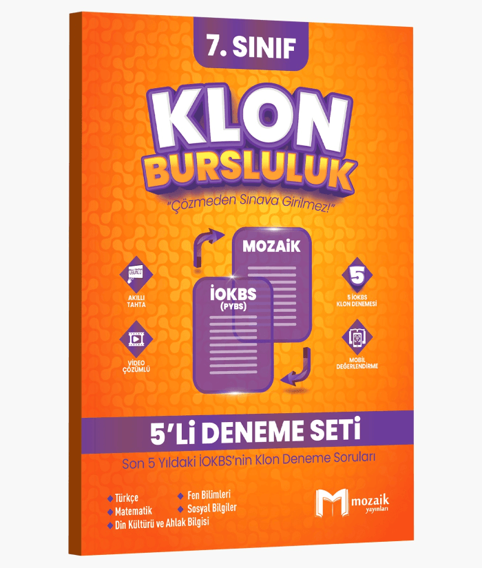 Mozaik Yayınları 7. Sınıf Klon 5 li Deneme Seti