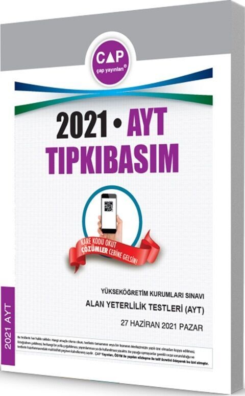 Çap Yayınları 2021 AYT Tıpkı Basım