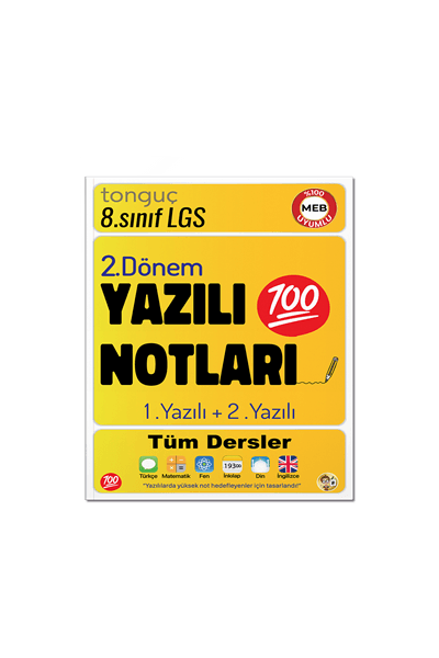 8. Sınıf Yazılı Notları 2. Dönem 1 ve 2. Yazılı Tonguç Akademi