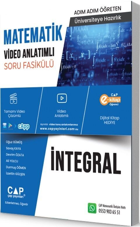Çap Yayınları Matematik İntegral Konu Anlatımlı Soru Bankası
