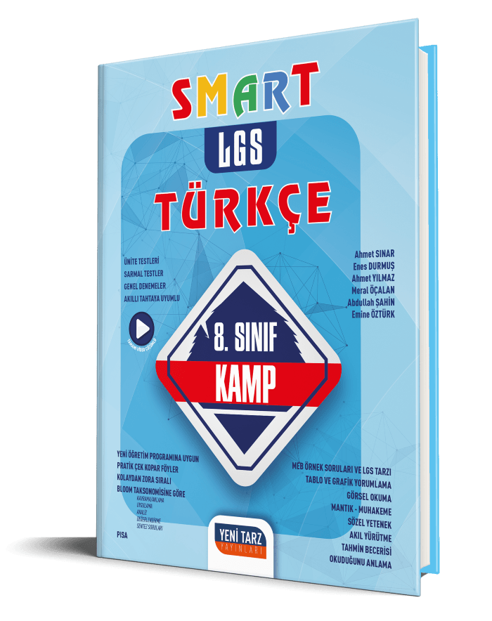 Yeni Tarz Yayınları 8. Sınıf LGS Türkçe Smart Kamp